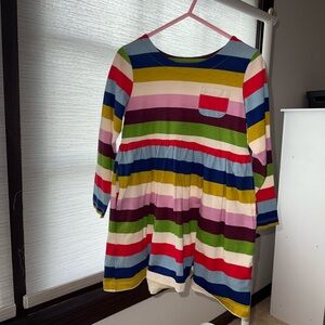 Mini Boden Multicolor Striped Kids Dress